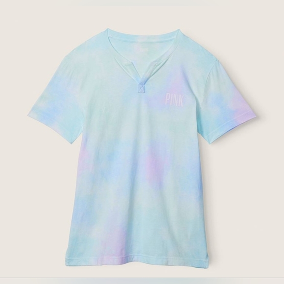 Victorias Secret Pink Henley T-Shirt  Brand New 💎 - Picture 3 of 6